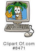 Palm Tree Mascot Clipart #8471 by Mascot Junction
