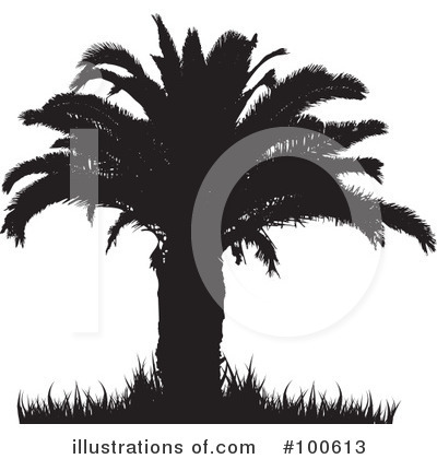 Royalty-Free (RF) Palm Trees Clipart Illustration by KJ Pargeter - Stock Sample #100613