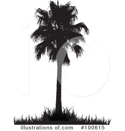 Royalty-Free (RF) Palm Trees Clipart Illustration by KJ Pargeter - Stock Sample #100615