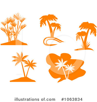 Royalty-Free (RF) Palm Trees Clipart Illustration by Vector Tradition SM - Stock Sample #1063834