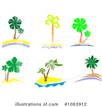Royalty-Free (RF) Palm Trees Clipart Illustration by Vector Tradition SM - Stock Sample #1063912