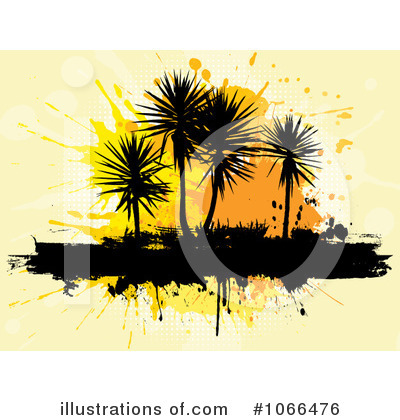 Royalty-Free (RF) Palm Trees Clipart Illustration by KJ Pargeter - Stock Sample #1066476