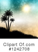 Palm Trees Clipart #1242708 by KJ Pargeter