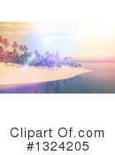 Palm Trees Clipart #1324205 by KJ Pargeter