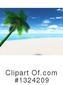 Palm Trees Clipart #1324209 by KJ Pargeter