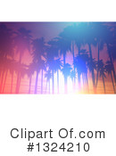 Palm Trees Clipart #1324210 by KJ Pargeter