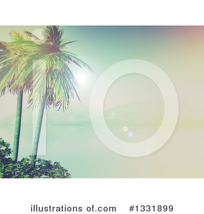 Royalty-Free (RF) Palm Trees Clipart Illustration by KJ Pargeter - Stock Sample #1331899