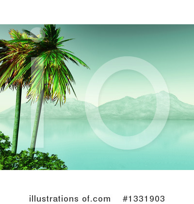 Royalty-Free (RF) Palm Trees Clipart Illustration by KJ Pargeter - Stock Sample #1331903