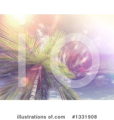 Royalty-Free (RF) Palm Trees Clipart Illustration by KJ Pargeter - Stock Sample #1331908