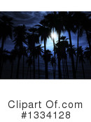 Palm Trees Clipart #1334128 by KJ Pargeter