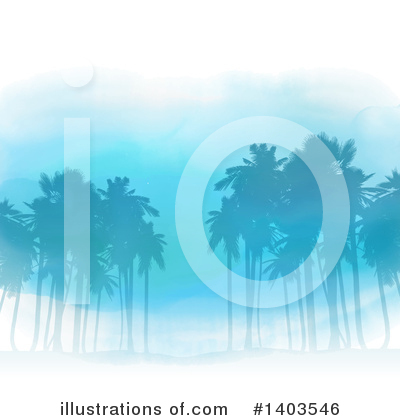 Royalty-Free (RF) Palm Trees Clipart Illustration by KJ Pargeter - Stock Sample #1403546