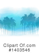Palm Trees Clipart #1403546 by KJ Pargeter