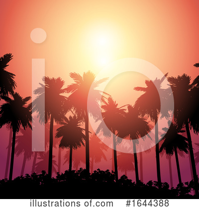 Royalty-Free (RF) Palm Trees Clipart Illustration by KJ Pargeter - Stock Sample #1644388