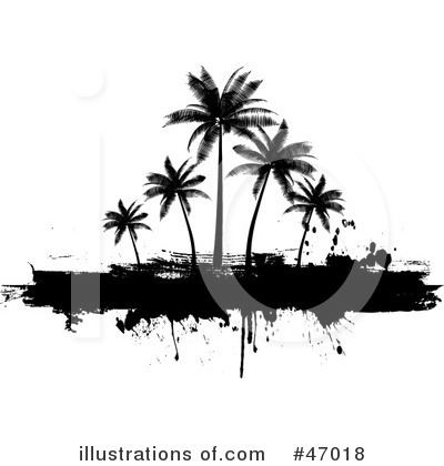 Royalty-Free (RF) Palm Trees Clipart Illustration by KJ Pargeter - Stock Sample #47018