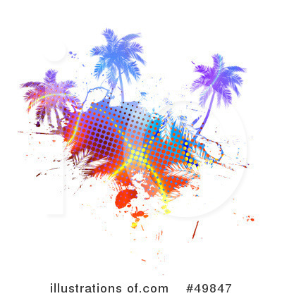 Royalty-Free (RF) Palm Trees Clipart Illustration by Arena Creative - Stock Sample #49847