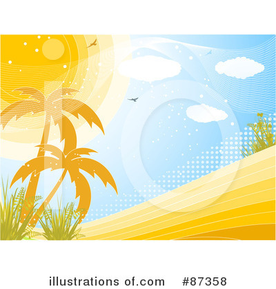 Royalty-Free (RF) Palm Trees Clipart Illustration by elaineitalia - Stock Sample #87358