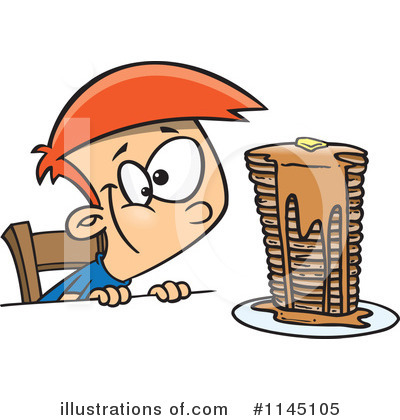 Royalty-Free (RF) Pancakes Clipart Illustration by toonaday - Stock Sample #1145105