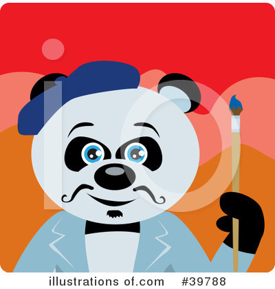 Panda Clipart #39788 by Dennis Holmes Designs