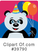 Panda Bear Clipart #39790 by Dennis Holmes Designs