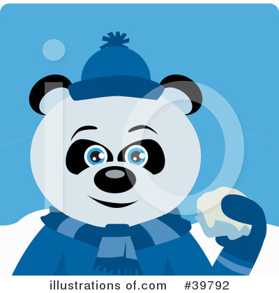 Snowball Fight Clipart #39792 by Dennis Holmes Designs