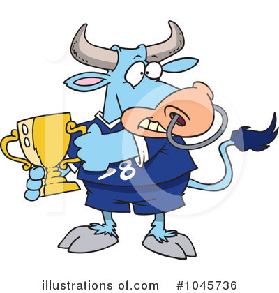 Bull Clipart #1045736 by toonaday