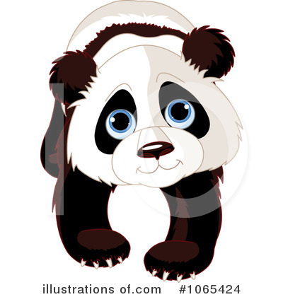 Royalty-Free (RF) Panda Clipart Illustration by Pushkin - Stock Sample #1065424