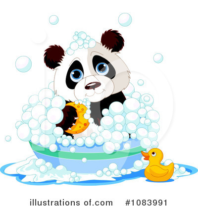 Royalty-Free (RF) Panda Clipart Illustration by Pushkin - Stock Sample #1083991