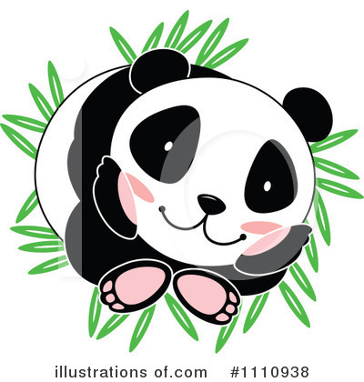 Royalty-Free (RF) Panda Clipart Illustration by Cherie Reve - Stock Sample #1110938