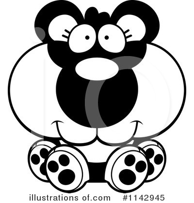 Royalty-Free (RF) Panda Clipart Illustration by Cory Thoman - Stock Sample #1142945