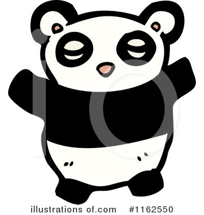 Royalty-Free (RF) Panda Clipart Illustration by lineartestpilot - Stock Sample #1162550