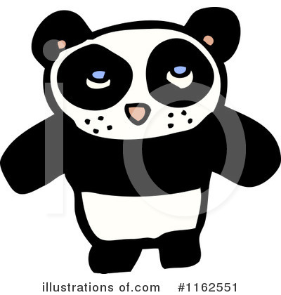 Royalty-Free (RF) Panda Clipart Illustration by lineartestpilot - Stock Sample #1162551