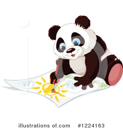 Panda Clipart #1224163 by Pushkin