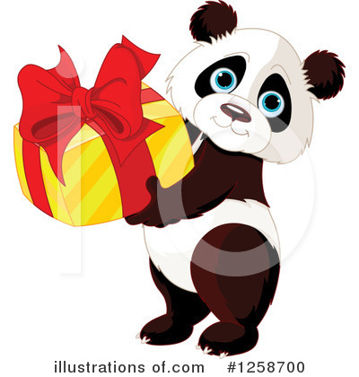 Royalty-Free (RF) Panda Clipart Illustration by Pushkin - Stock Sample #1258700