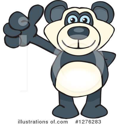Royalty-Free (RF) Panda Clipart Illustration by Dennis Holmes Designs - Stock Sample #1276283