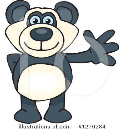 Royalty-Free (RF) Panda Clipart Illustration by Dennis Holmes Designs - Stock Sample #1276284