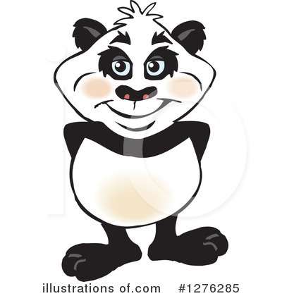 Royalty-Free (RF) Panda Clipart Illustration by Dennis Holmes Designs - Stock Sample #1276285