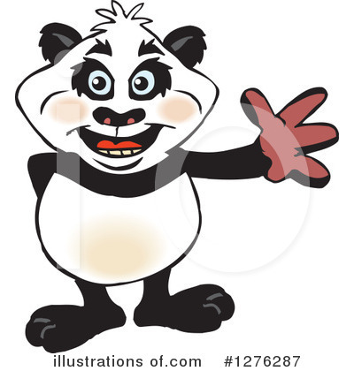 Royalty-Free (RF) Panda Clipart Illustration by Dennis Holmes Designs - Stock Sample #1276287