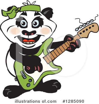 Royalty-Free (RF) Panda Clipart Illustration by Dennis Holmes Designs - Stock Sample #1285090