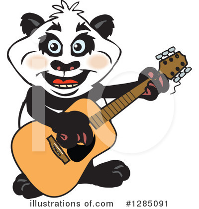 Royalty-Free (RF) Panda Clipart Illustration by Dennis Holmes Designs - Stock Sample #1285091