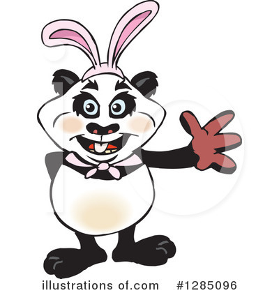 Royalty-Free (RF) Panda Clipart Illustration by Dennis Holmes Designs - Stock Sample #1285096