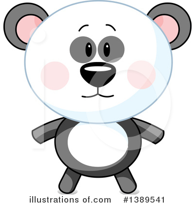 Royalty-Free (RF) Panda Clipart Illustration by Pushkin - Stock Sample #1389541