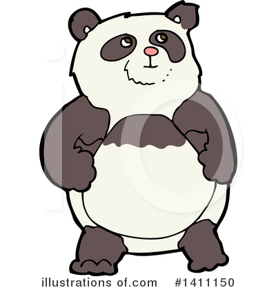 Royalty-Free (RF) Panda Clipart Illustration by lineartestpilot - Stock Sample #1411150