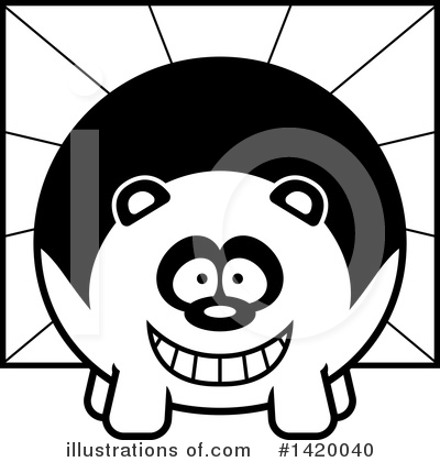 Royalty-Free (RF) Panda Clipart Illustration by Cory Thoman - Stock Sample #1420040