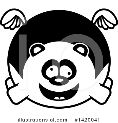 Royalty-Free (RF) Panda Clipart Illustration by Cory Thoman - Stock Sample #1420041
