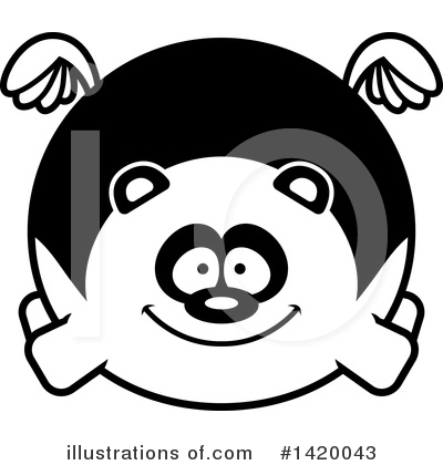 Royalty-Free (RF) Panda Clipart Illustration by Cory Thoman - Stock Sample #1420043