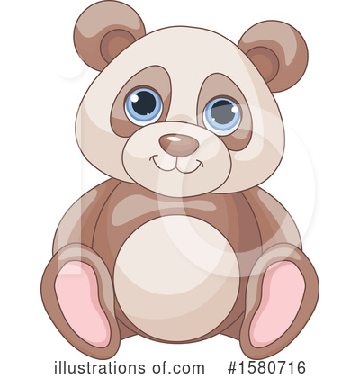 Royalty-Free (RF) Panda Clipart Illustration by Pushkin - Stock Sample #1580716
