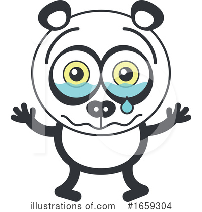 Royalty-Free (RF) Panda Clipart Illustration by Zooco - Stock Sample #1659304