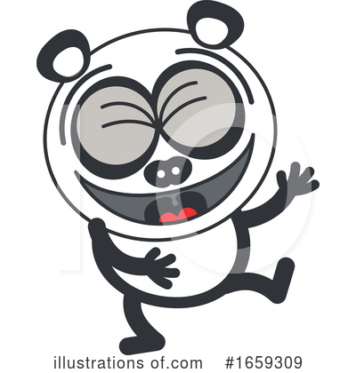 Royalty-Free (RF) Panda Clipart Illustration by Zooco - Stock Sample #1659309