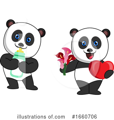Royalty-Free (RF) Panda Clipart Illustration by Morphart Creations - Stock Sample #1660706