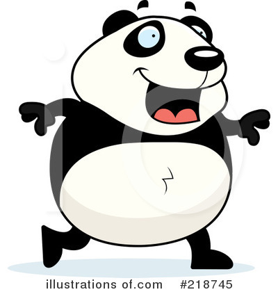 Royalty-Free (RF) Panda Clipart Illustration by Cory Thoman - Stock Sample #218745
